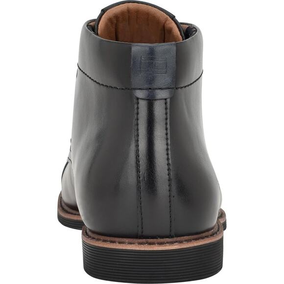 Tommy Hilfiger Men Rawstin Cap Toe Chukka Boots Size US 13M Black Faux Leather - Picture 3 of 5